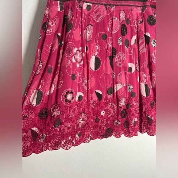Mantaray Faithful & True Bohemian Embroidered Pink Lined Skirt Size 14 - Picture 4 of 15
